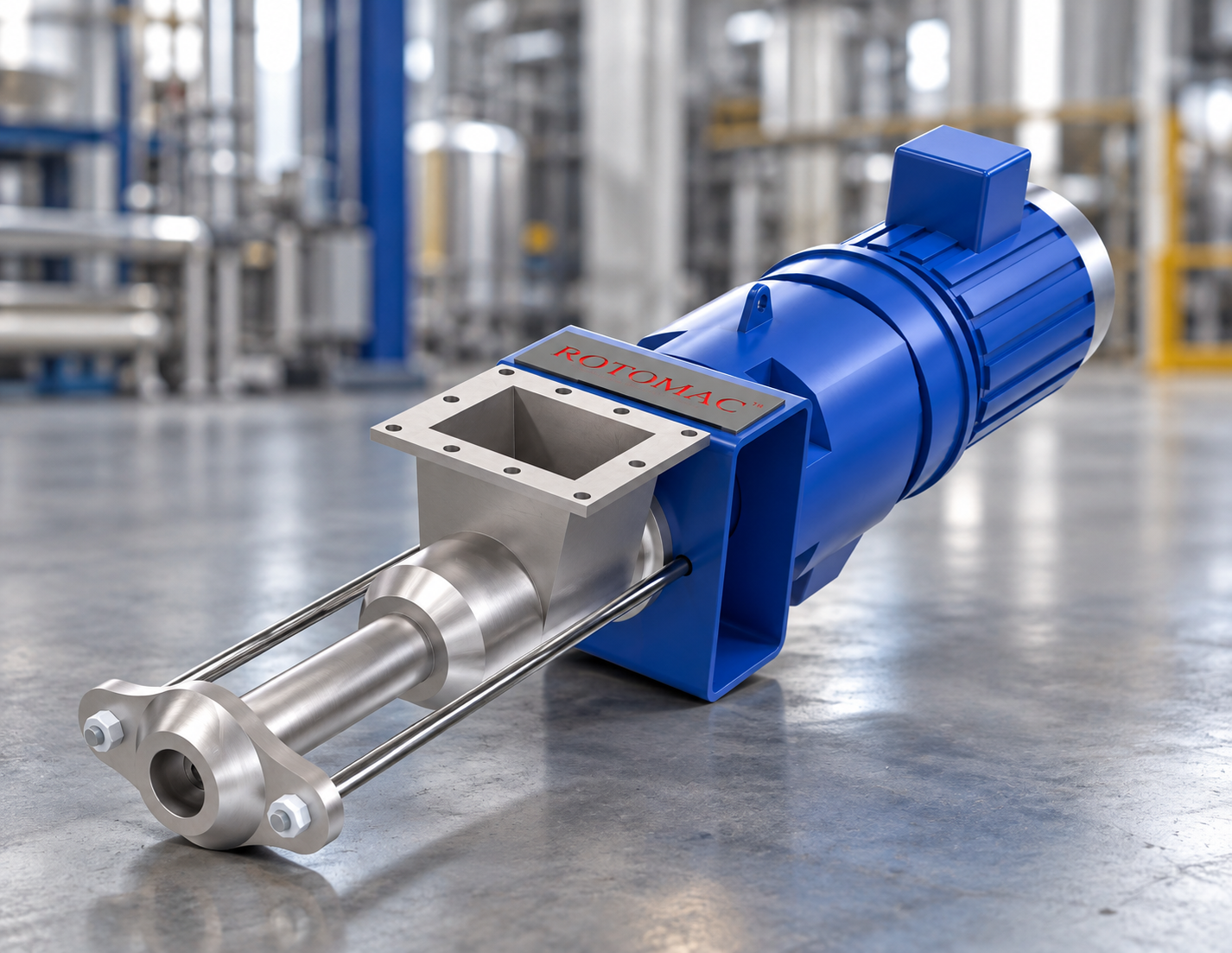 Metering pump installation in a process line