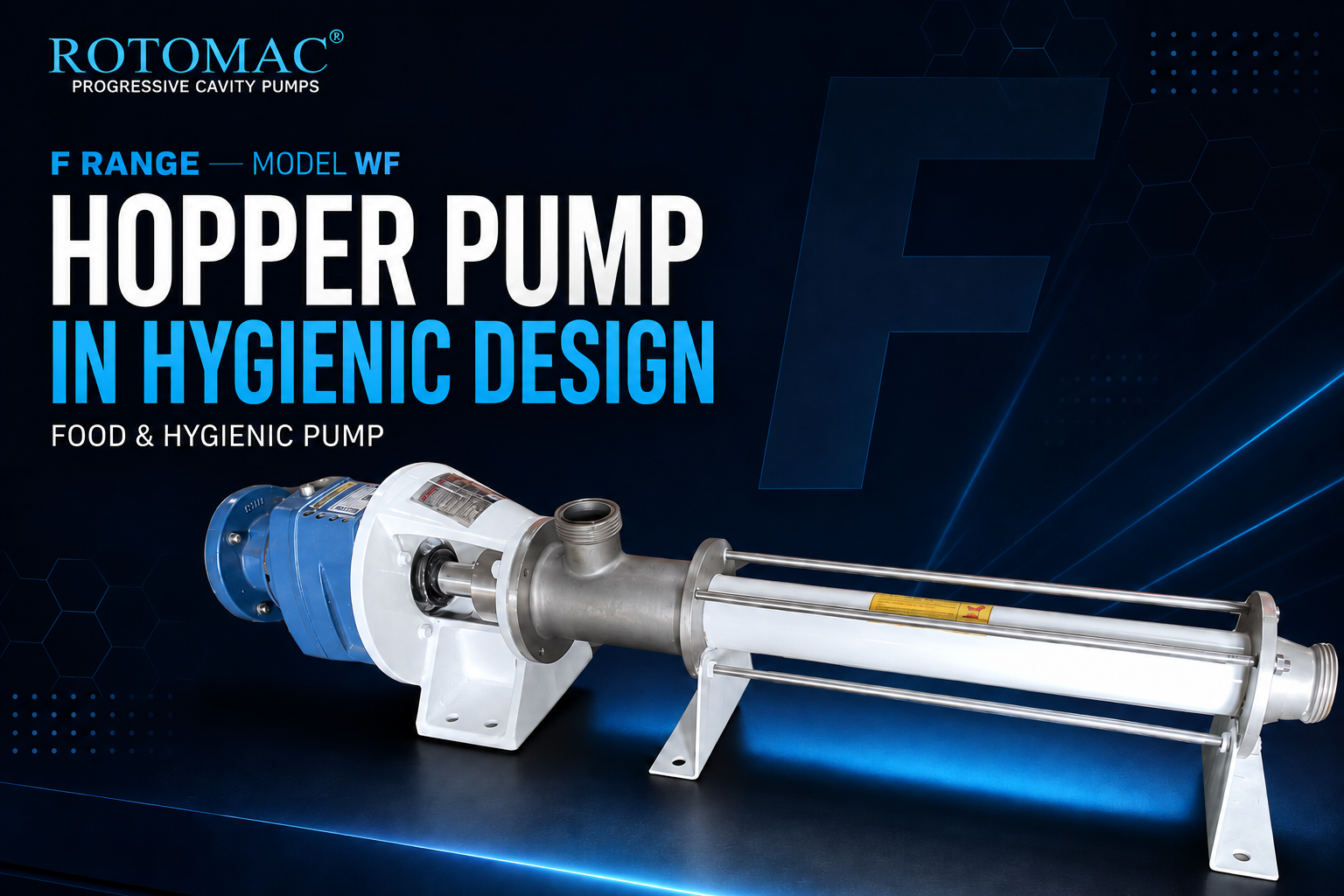 ROTOMAC WF Hopper Pump in hygienic design