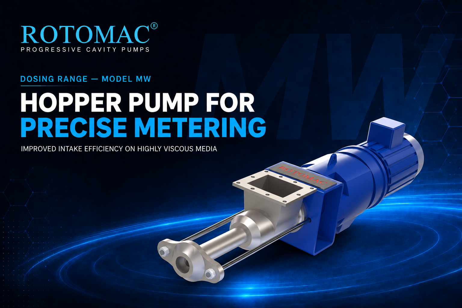 ROTOMAC MW open hopper metering pump